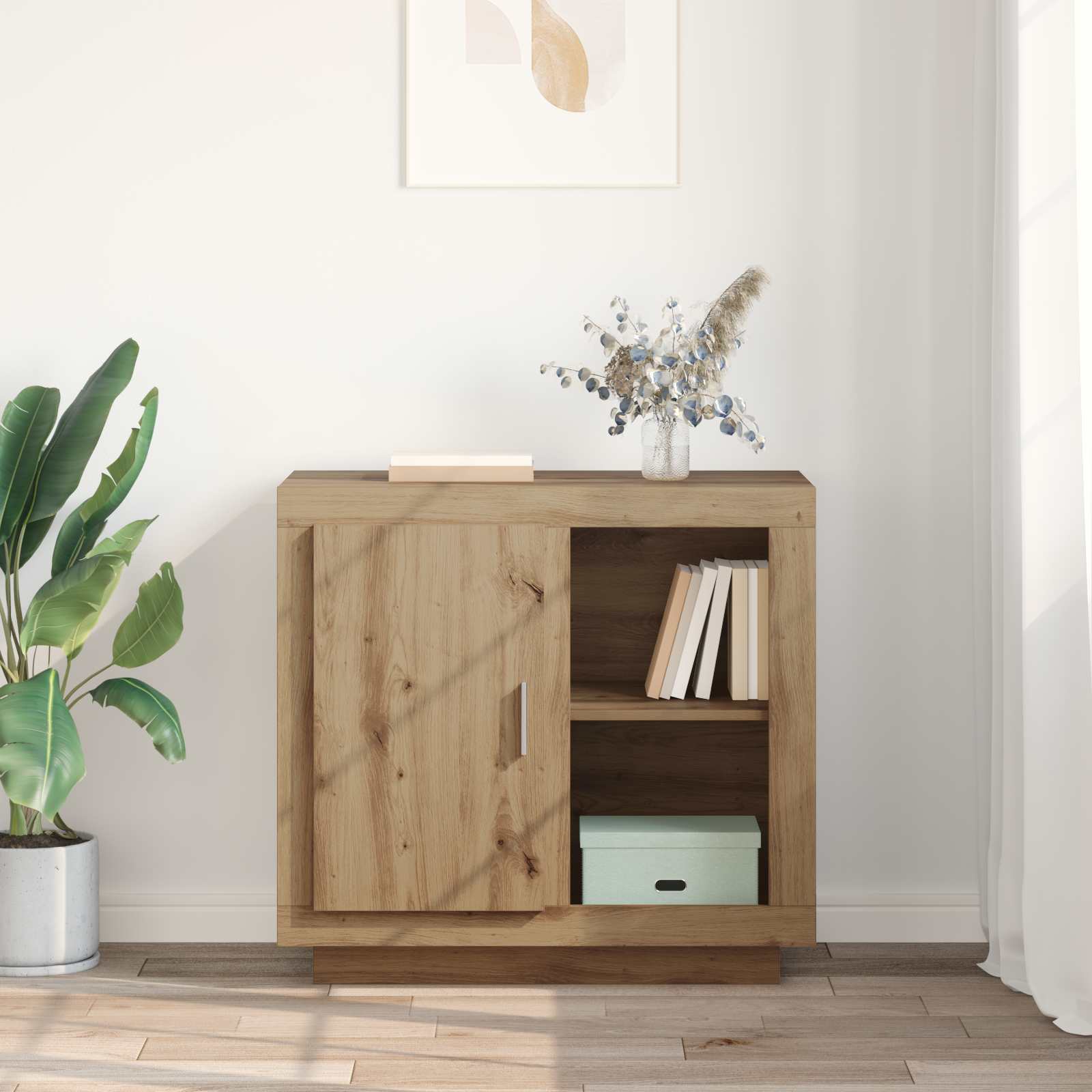 vidaXL Sideboard Artisan Oak 80 x 40 x 75 cm Engineered Wood 4