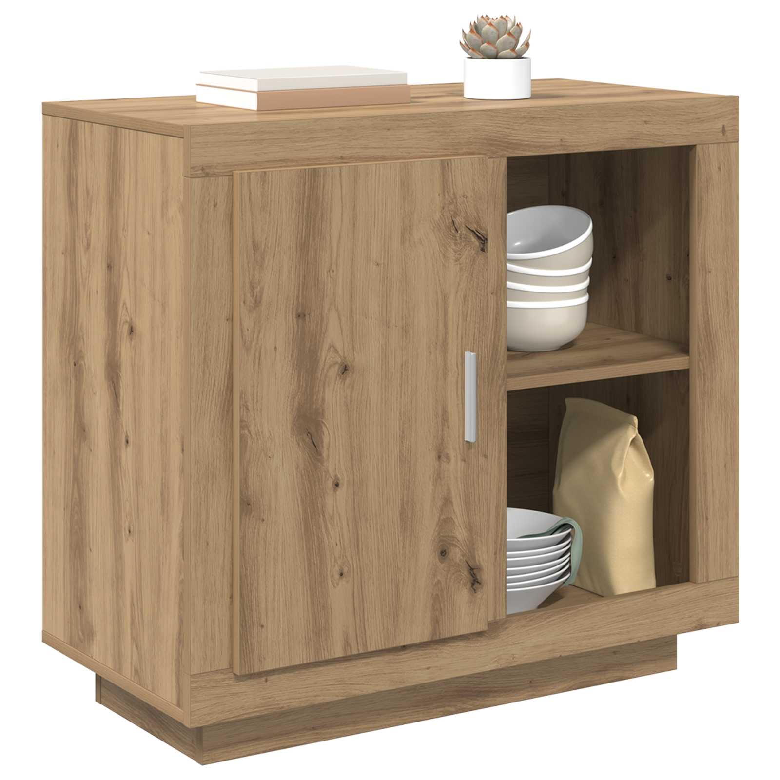 vidaXL Sideboard Artisan Oak 80 x 40 x 75 cm Engineered Wood 3