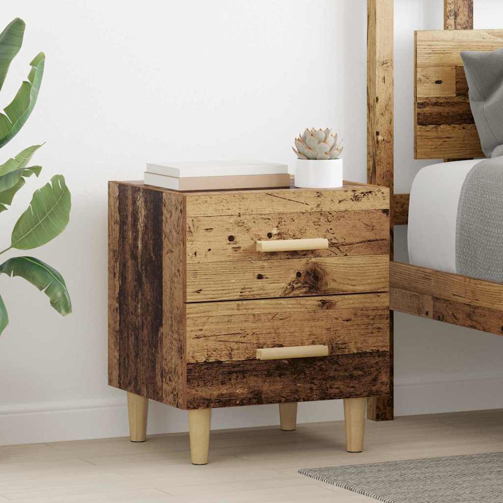 vidaXL Bed Cabinet Old Wood 40 x 35 x 47.5cm Engineered Wood 1