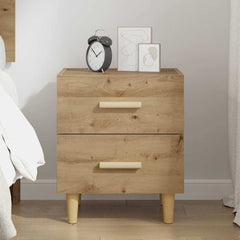 vidaXL Bed Cabinet Artisan Oak 40 x 35 x 47.5cm Engineered Wood 4