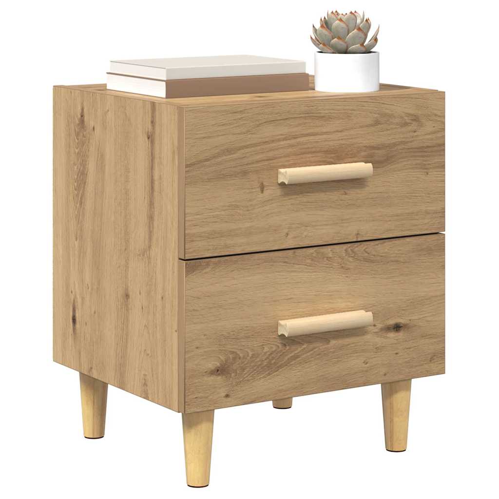 vidaXL Bed Cabinet 2 pcs Artisan Oak 40 x 35 x 47.5cm Engineered Wood 3