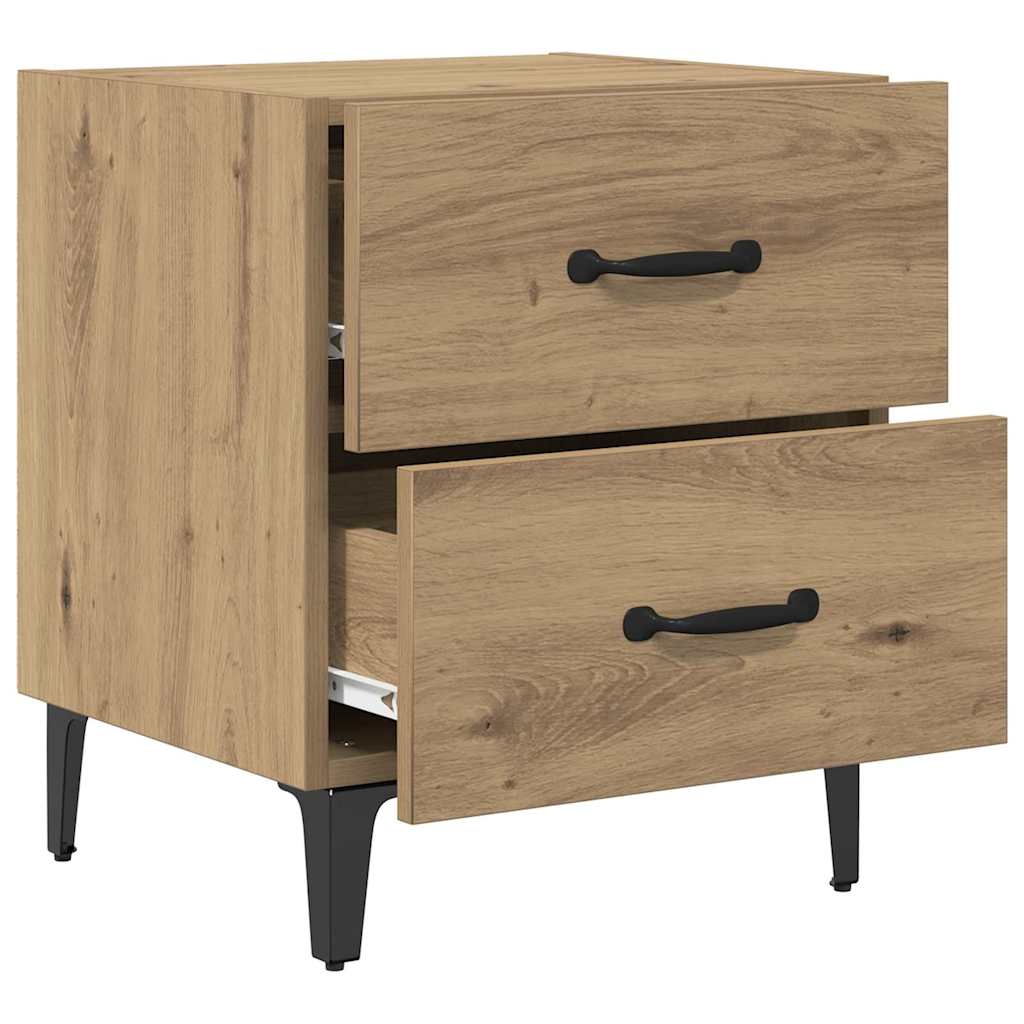 vidaXL Bed Cabinet Artisan Oak 40 x 35 x 47.5 cm Engineered Wood 5
