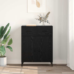 Sideboard 69,5x34x90 cm Engineered Wood Black oak