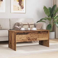 vidaXL Coffee Table Old Wood 102 x 50.5 x 46.5 cm Engineered Wood 4