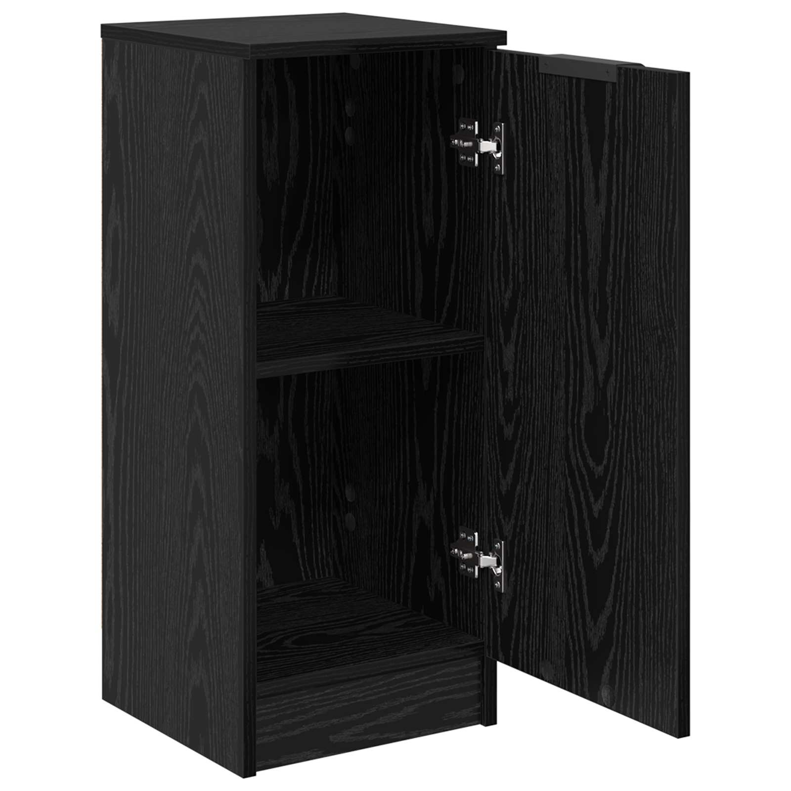 vidaXL Sideboard Black Oak 30 x 30 x 70 cm Engineered Wood 5