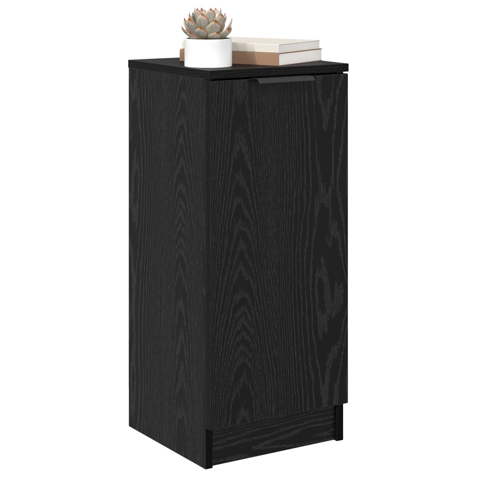 vidaXL Sideboard Black Oak 30 x 30 x 70 cm Engineered Wood 3