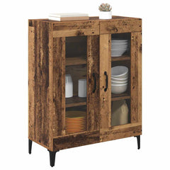 vidaXL Sideboard Old Wood 69.5 x 34 x 90 cm Engineered Wood and Iron 3