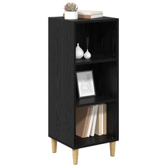 vidaXL Sideboard Black Oak 34.5 x 32.5 x 90 cm Engineered Wood 3