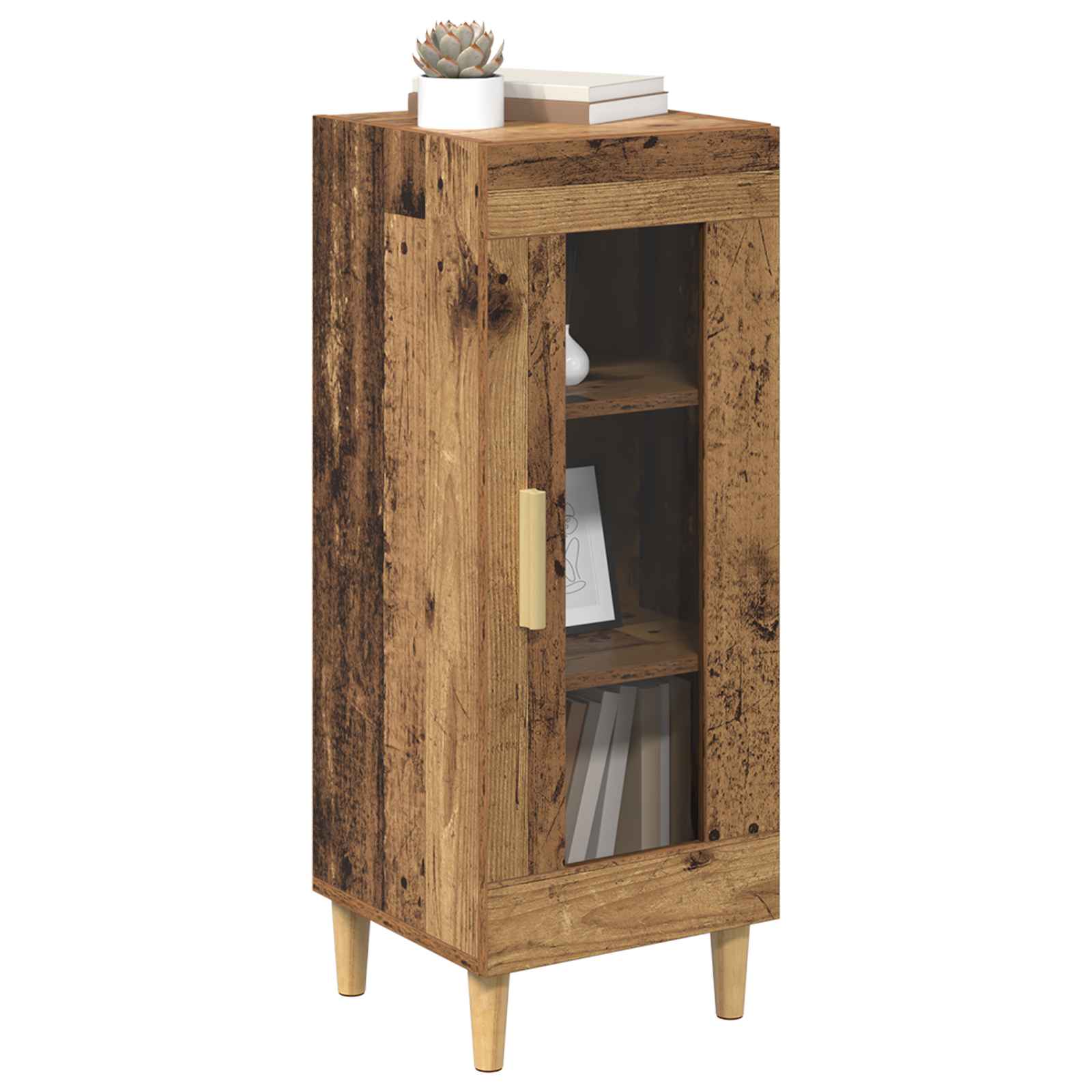 vidaXL Sideboard Old Wood 34.5 x 32.5 x 90 cm Engineered Wood 3