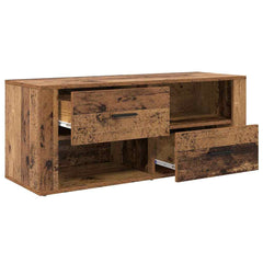 vidaXL TV Cabinet 100 x 35 x 40 cm Old Wood Engineered Wood 5