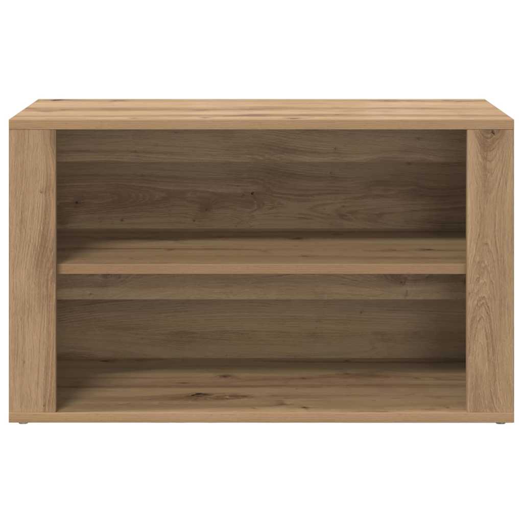 vidaXL Shoe Rack 75 x 35 x 45 cm Engineered Wood Artisan oak 5