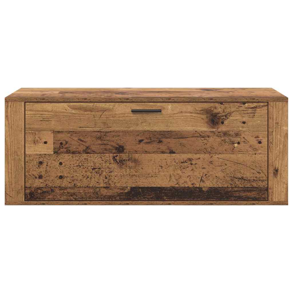 vidaXL Shoe Cabinet 100 x 35 x 38 cm Engineered Wood Old Wood 6