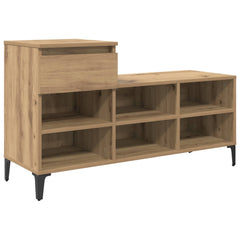 vidaXL Shoe Cabinet 102 x 36 x 60 cm Engineered Wood Artisan Oak 2