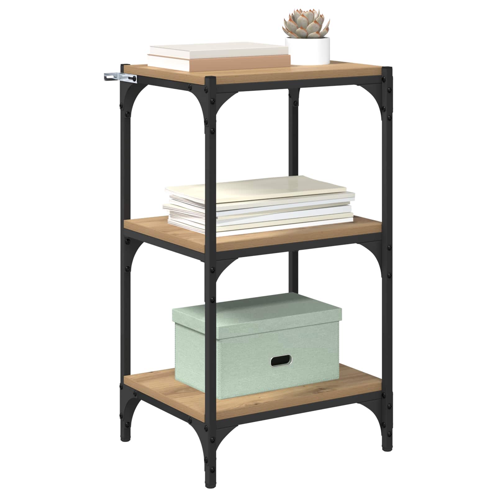 vidaXL Book Cabinet 3-Tier 40 x 33 x 70.5 cm Engineered wood 3