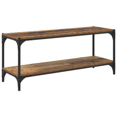vidaXL TV Cabinet Old Wood 100 x 33 x 41 cm Engineered Wood and Iron 2