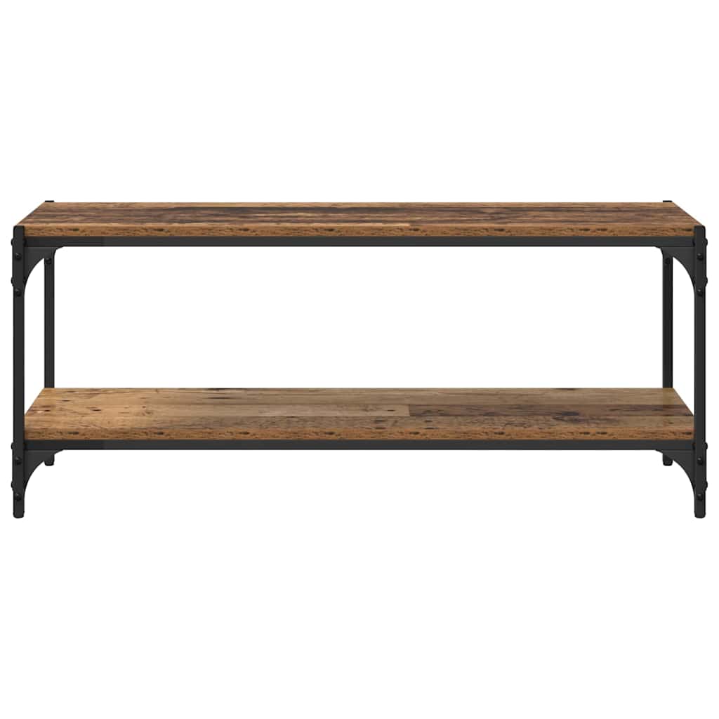 vidaXL TV Cabinet Old Wood 100 x 33 x 41 cm Engineered Wood and Iron 5