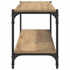 vidaXL TV Cabinet 2-Tier 100 x 33 x 41 cm Engineered Wood and Iron 6