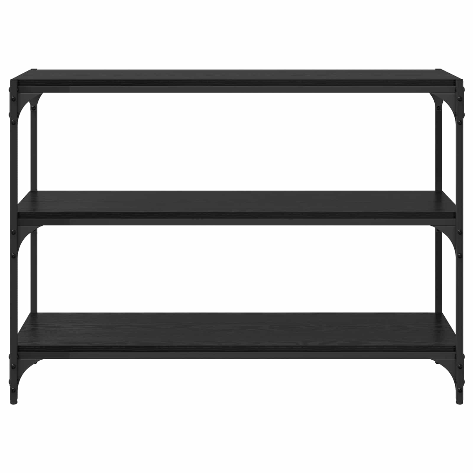 vidaXL Book Cabinet Black oak 100 x 33 x 70.5 cm Engineered wood 5