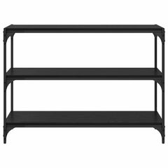 vidaXL Book Cabinet Black oak 100 x 33 x 70.5 cm Engineered wood 5