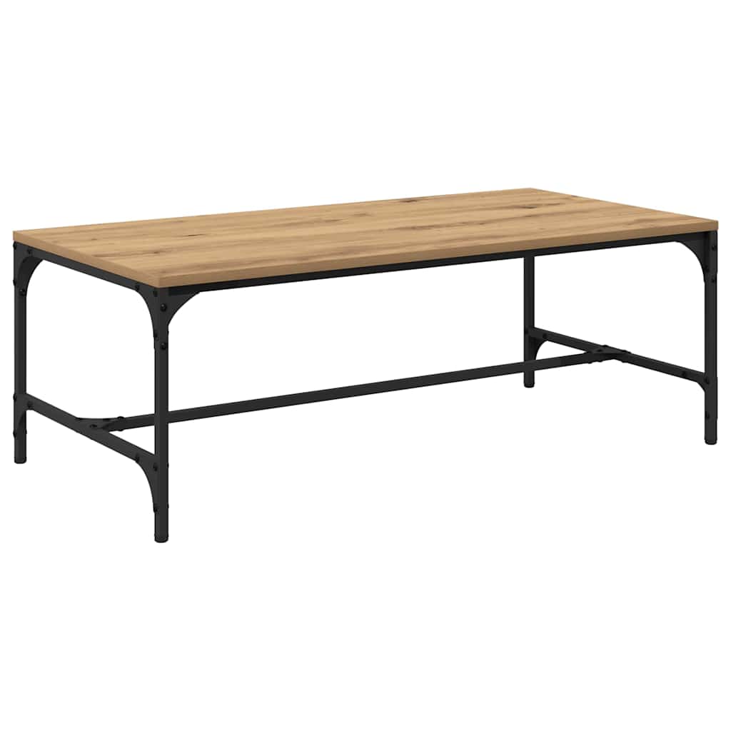 vidaXL Coffee Table Artisan Oak 100 x 50 x 35 cm Engineered Wood 2