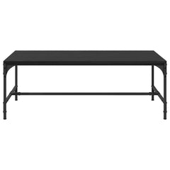 vidaXL Coffee Table Black Oak 100 x 50 x 35 cm Engineered Wood 5
