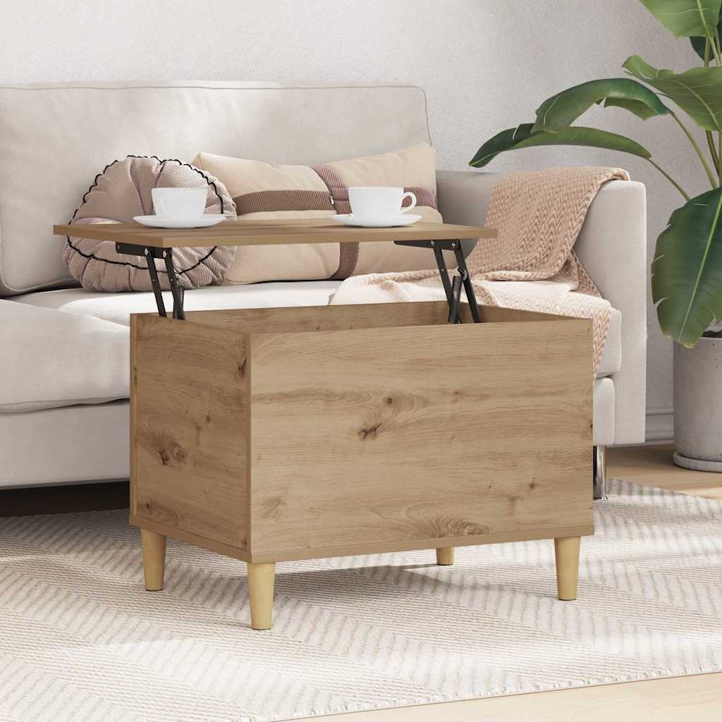 vidaXL Bedside Cabinet Artisan Oak 60 x 44.5 x 45 cm Engineered Wood 4