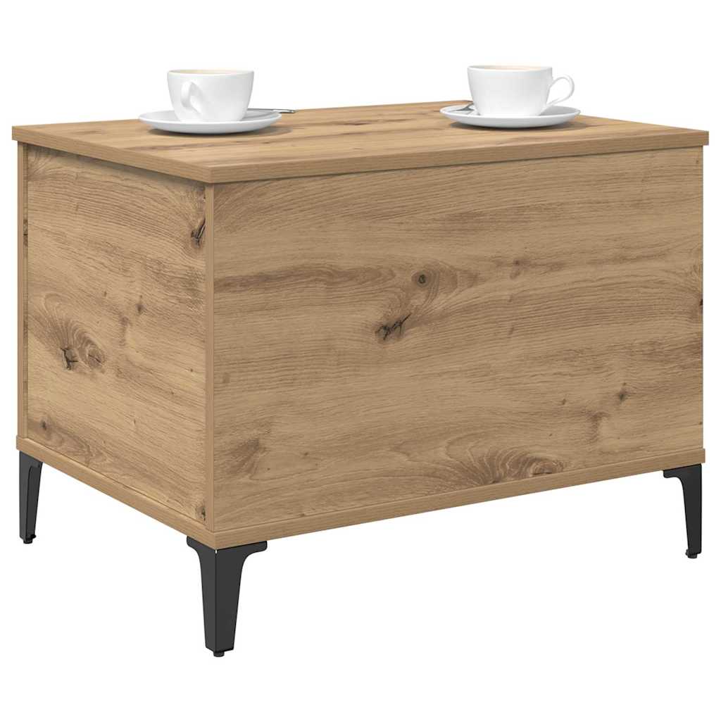 vidaXL Coffee Table Artisan Oak 60 x 44.5 x 45 cm Engineered Wood 3