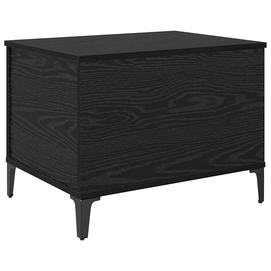 vidaXL Coffee Table Black Oak 60 x 44.5 x 45 cm Engineered Wood 2
