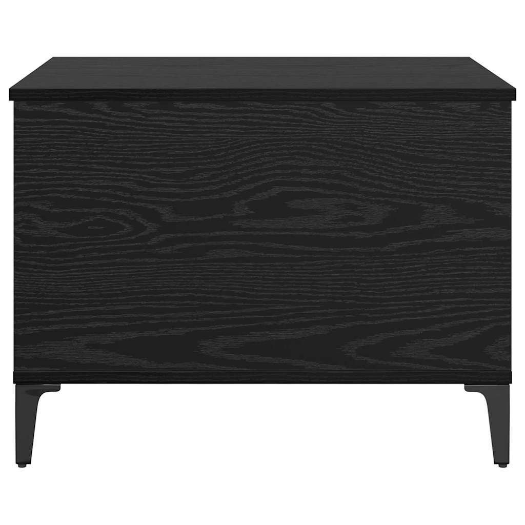 vidaXL Coffee Table Black Oak 60 x 44.5 x 45 cm Engineered Wood 6