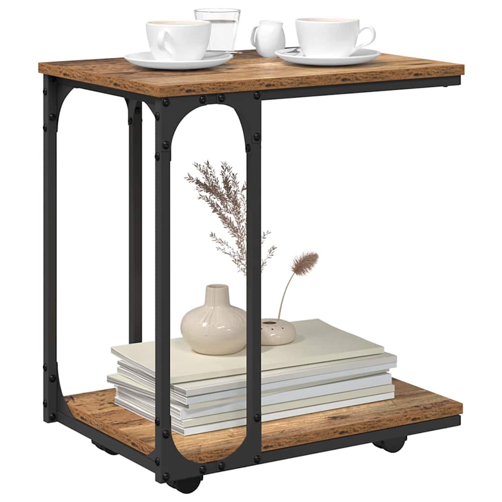 vidaXL Side Table Old Wood 50 x 35 x 55.5 cm Engineered Wood 3