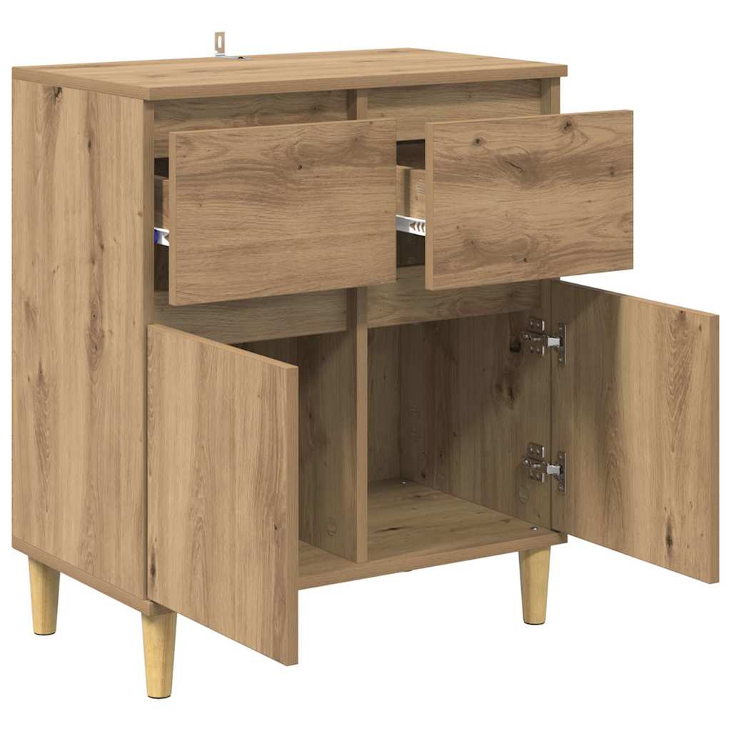 vidaXL Sideboard Artisan Oak 60 x 35 x 70 cm Engineered Wood 5