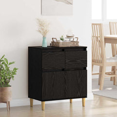 Sideboard Engineered Wood in Black Oak