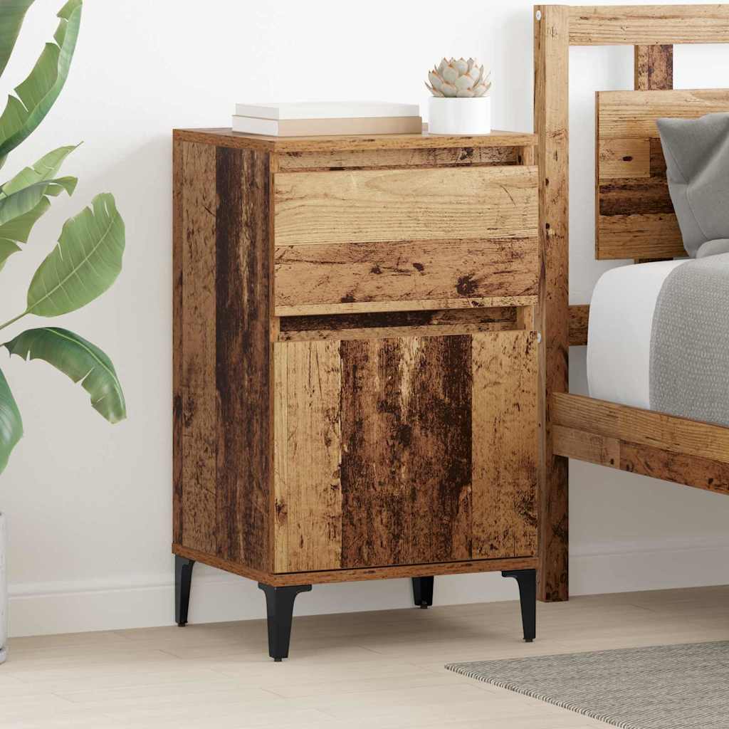 vidaXL Bedside Cabinet Old Wood 40 x 35 x 70 cm Engineered Wood 1