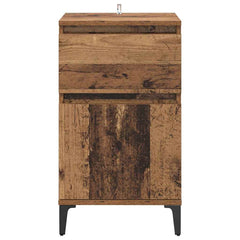 vidaXL Bedside Cabinet Old Wood 40 x 35 x 70 cm Engineered Wood 6