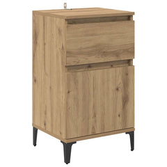 vidaXL Bedside Cabinet Artisan Oak 40 x 35 x 70 cm Engineered Wood 2