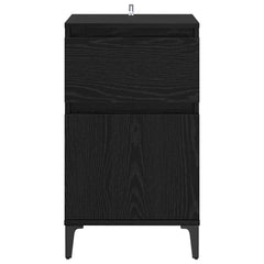 vidaXL Bedside Cabinet Black Oak 40 x 35 x 70 cm Engineered Wood 6