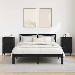 vidaXL Bedside Cabinet 2 pcs Black Oak 40 x 35 x 70 cm Engineered Wood 4