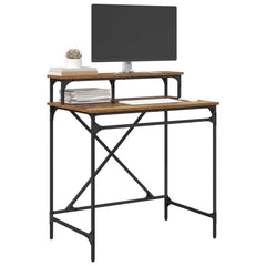 vidaXL Desk Old Wood 80 x 50 x 90 cm Engineered Wood 3