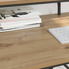 vidaXL Desk Artisan Oak 80 x 50 x 90 cm Engineered Wood 4