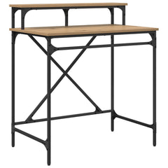 vidaXL Desk Artisan Oak 80 x 50 x 90 cm Engineered Wood 2