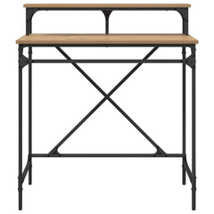 vidaXL Desk Artisan Oak 80 x 50 x 90 cm Engineered Wood 5