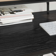 vidaXL Desk Black Oak 80 x 50 x 90 cm Engineered Wood 4