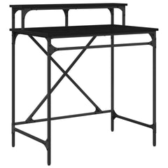 vidaXL Desk Black Oak 80 x 50 x 90 cm Engineered Wood 2