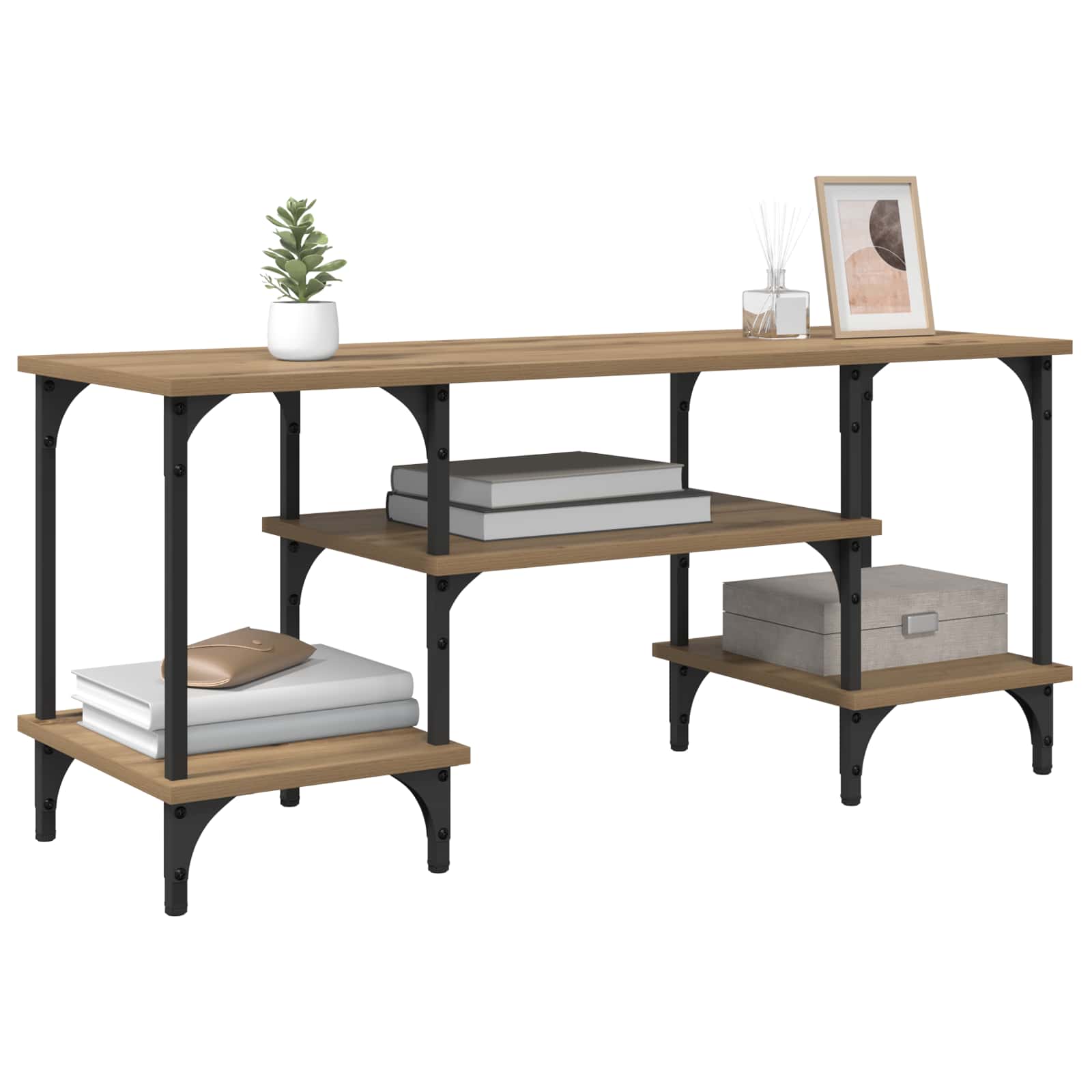 vidaXL TV Cabinet 102 x 35 x 45.5 cm Artisan Oak 3