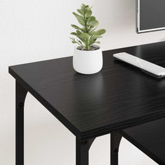 vidaXL TV Cabinet Black Oak 102 x 35 x 45.5 cm 4