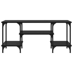 vidaXL TV Cabinet Black Oak 102 x 35 x 45.5 cm 5