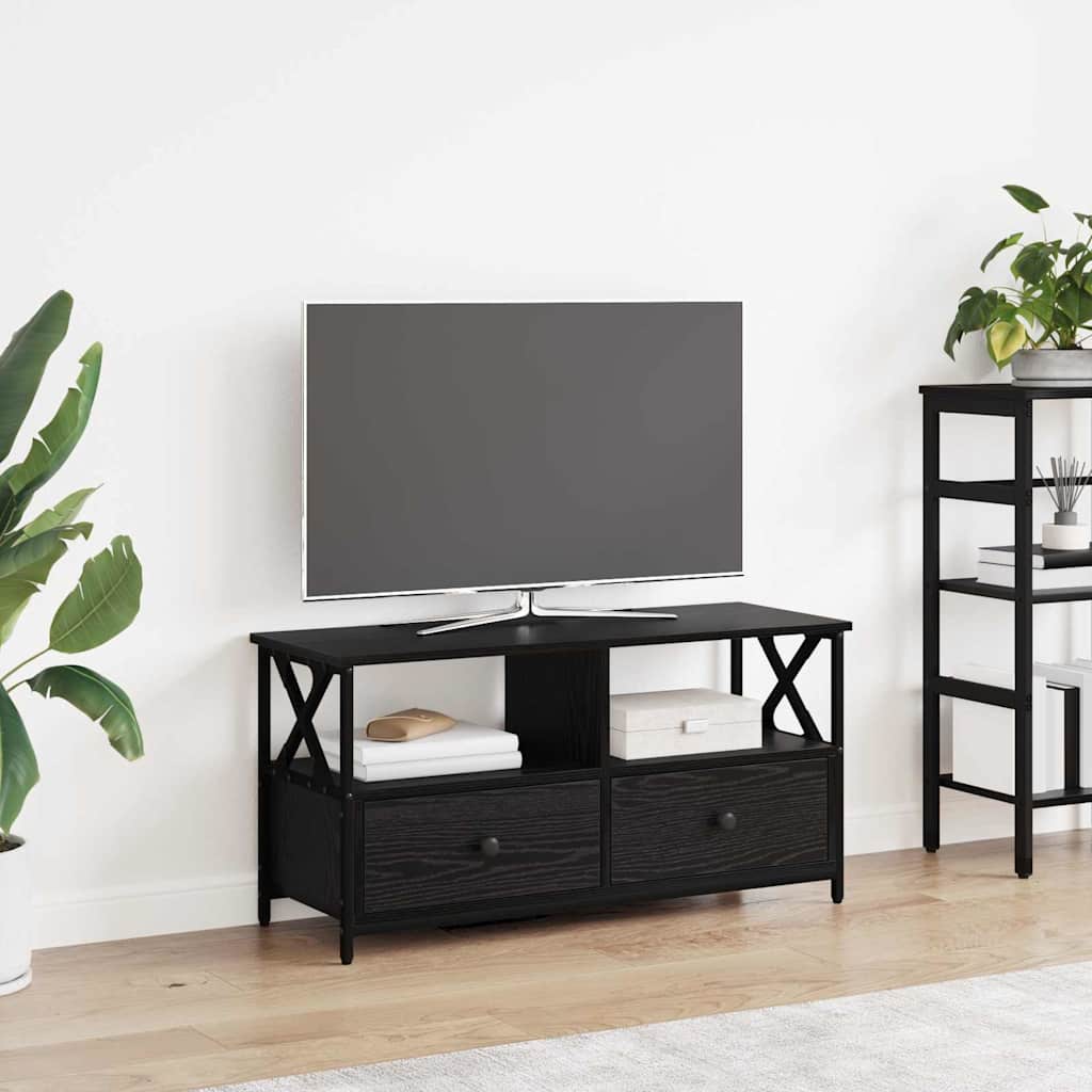 vidaXL TV Cabinet 102x33x45 cm Engineered Wood&Iron