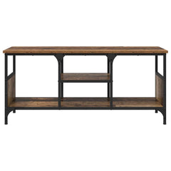 vidaXL TV Cabinet Old Wood 100 x 35 x 45 cm Engineered Wood and Iron 5