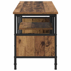 vidaXL TV Cabinet Old Wood 100 x 35 x 45 cm Engineered Wood and Iron 6