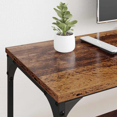 vidaXL TV Cabinet Old Wood 201 x 35 x 45 cm Engineered Wood and Iron 4